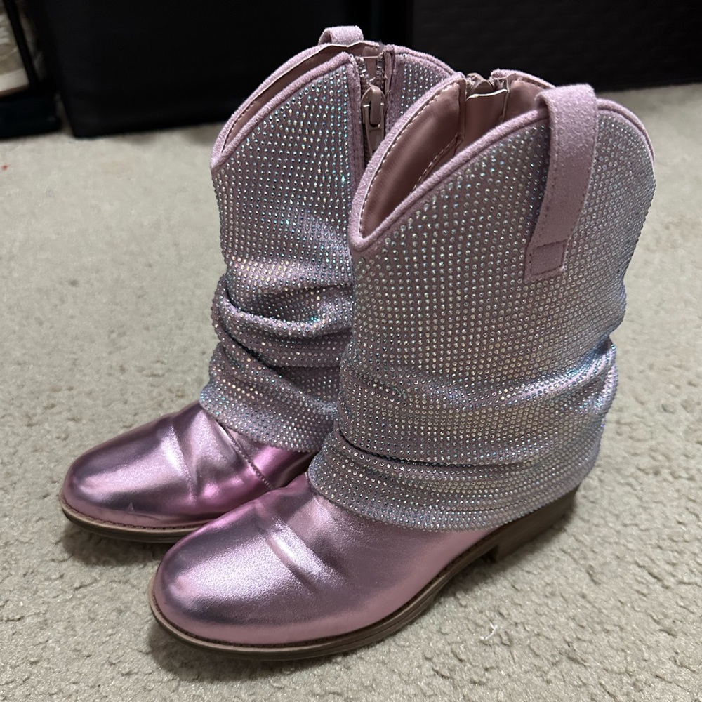 Pink Rhinestone Cowboy Boots
